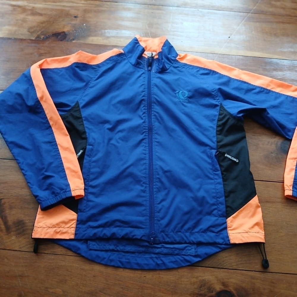 Mens Small Pearl Izumi Full Zip Zephrr Windbreaker Rain Vented Cycling Jacket